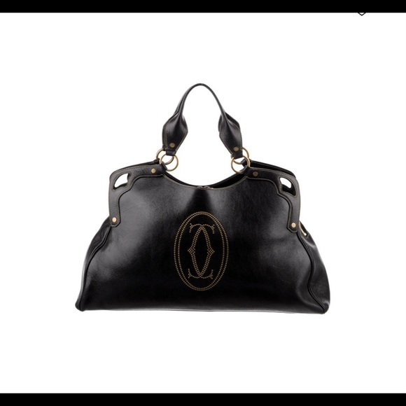 🛍 CLASSIC 🌹🌹CARTIER Leather tote Cartier Handbag🛍 - Picture 1 of 5